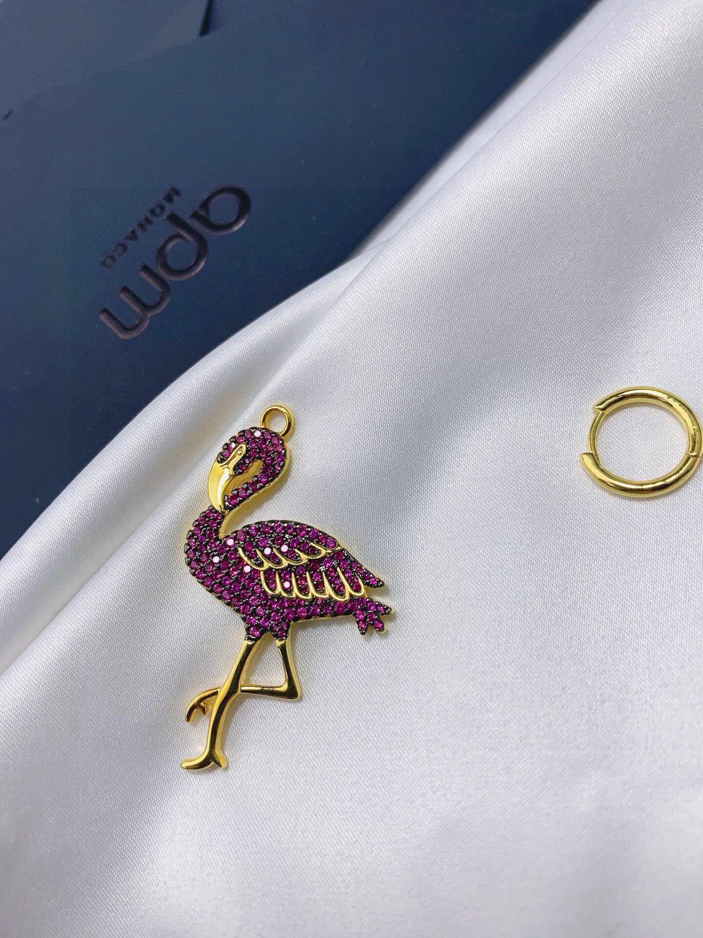 APM Monaco Earrings - Flamingo Design